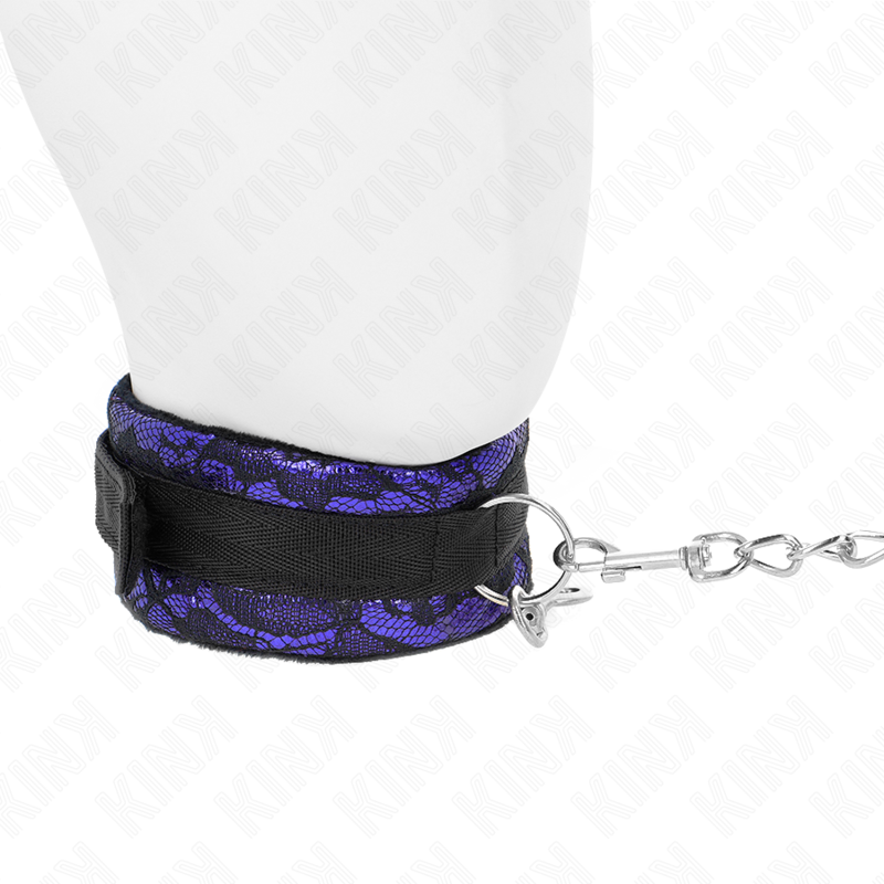 KINK - COLLARE CORTO IN PIZZO DI VELLUTO 105 CM CON BORDI IN NYLON 44 X 5,5 CM
