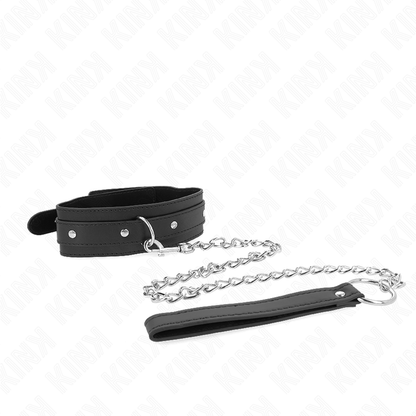 KINK - COLLARE CON GUINZAGLIO 65 CM 1 ANELLO REGOLABILE 38-49 CM X 5 CM