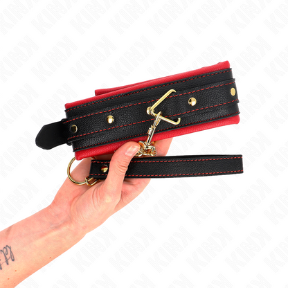 KINK - COLLARE REGOLABILE IN TESSUTO TINTA UNITA 33-48 CM X 5,7 CM