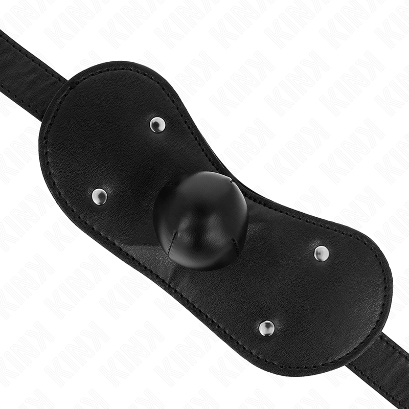 KINK - BALL GAG CON MASCHERA BOCCALE E CHIUSURA REGOLABILE 42-60 CM