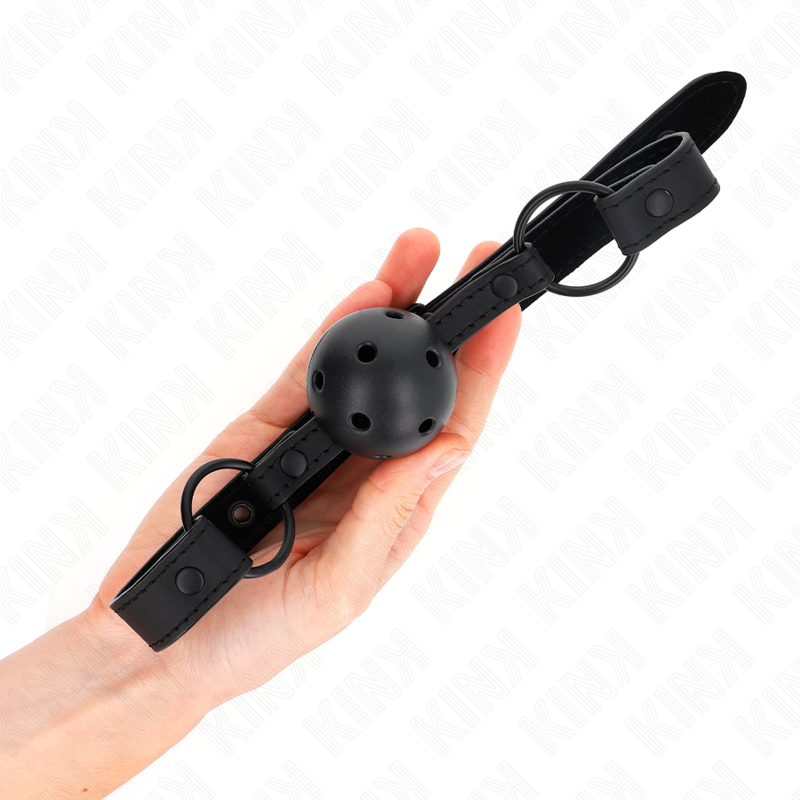 KINK - BALL GAG IN NEOPRENE DA 4,5 CM 63,5 X 2 CM REGOLABILE 41 X 59 CM