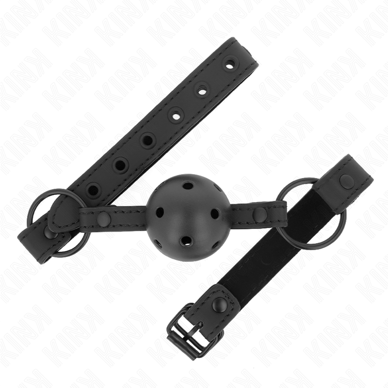 KINK - BALL GAG IN NEOPRENE DA 4,5 CM 63,5 X 2 CM REGOLABILE 41 X 59 CM