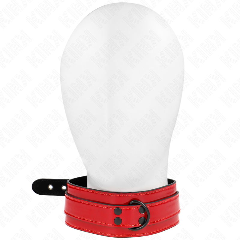 KINK - COLLARE REGOLABILE ROSSO VINO 37,5-49,5 CM X 5 CM