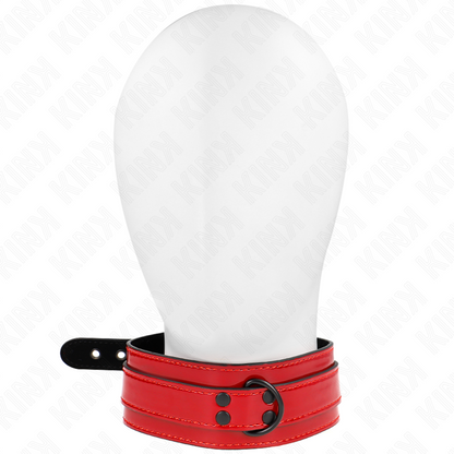 KINK - COLLARE REGOLABILE ROSSO VINO 37,5-49,5 CM X 5 CM