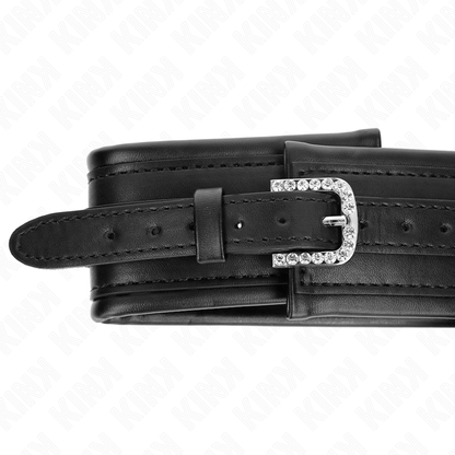 KINK - COLLARE CON GUINZAGLIO 65 CM FIBBIA LUCIDA 48,5 CM X 5,3 CM