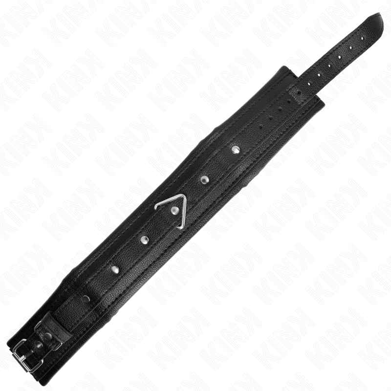 KINK - COLLARE IN SPUGNA SIMILPELLE CON GUINZAGLIO MODELLO 1 REGOLABILE 37-54 CM X 3 CM