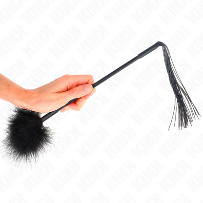 KINK - FRUSTA IN SILICONE CON PIUME DA 47 CM
