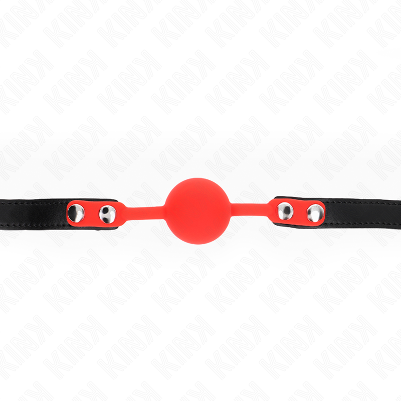 KINK - BALL GAG IN SILICONE DA 4 CM CON LUCCHETTO 60 x 2 CM