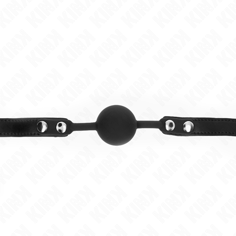 KINK - BALL GAG IN SILICONE DA 4 CM MODELLO 1 CON LUCCHETTO 60 x 2 CM