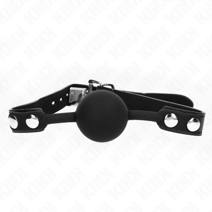 KINK - BALL GAG IN SILICONE DA 4 CM MODELLO 1 CON LUCCHETTO 60 x 2 CM
