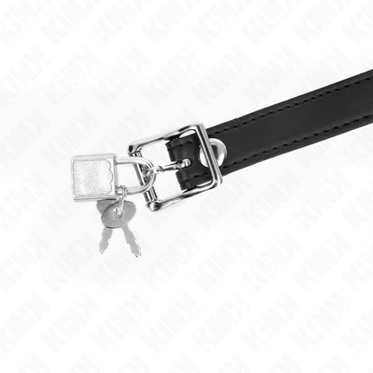 KINK - BALL GAG IN SILICONE DA 4 CM MODELLO 1 CON LUCCHETTO 60 x 2 CM