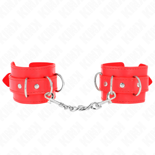 KINK - SUPPORTO PER POLSO CON 3 ANELLI A D REGOLABILI ROSSO 17,5-25 CM X 6 CM