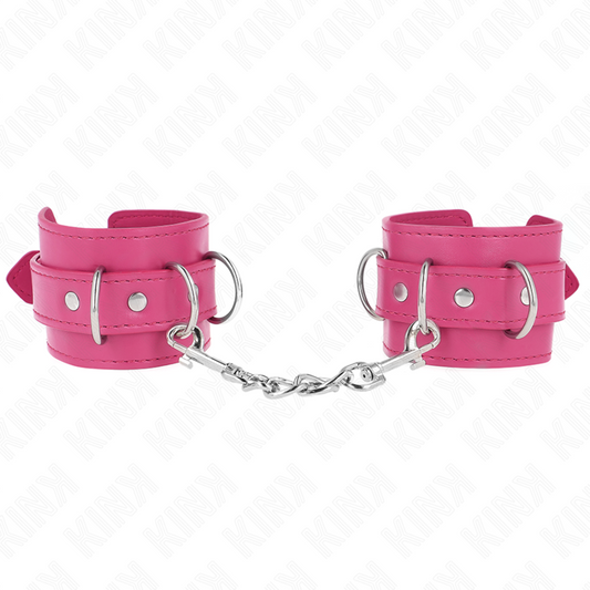 KINK - SUPPORTO PER POLSO CON 3 ANELLI A D REGOLABILI ROSA 17,5-25 CM X 6 CM