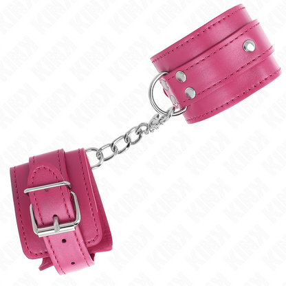 KINK - SUPPORTO PER POLSO CON 3 ANELLI A D REGOLABILI ROSA 17,5-25 CM X 6 CM