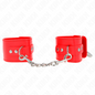 KINK - BRACCIALETTI CON CHIUSURA REGOLABILE CON LUCCHETTO ROSSO 16-23 CM X 5,5 CM