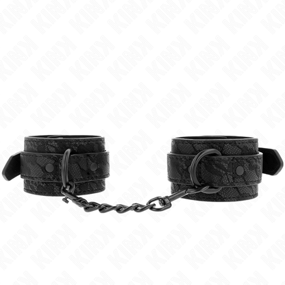 KINK - Braccialetti in pizzo regolabili neri 19-26 cm