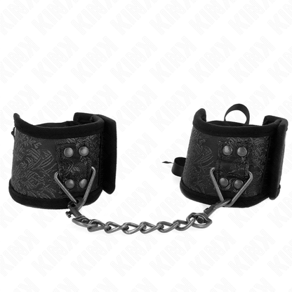 KINK - BRACCIALETTI CON DESIGN SCANDALO NERO E FIOCCO 24,5 CM X 6,5 CM