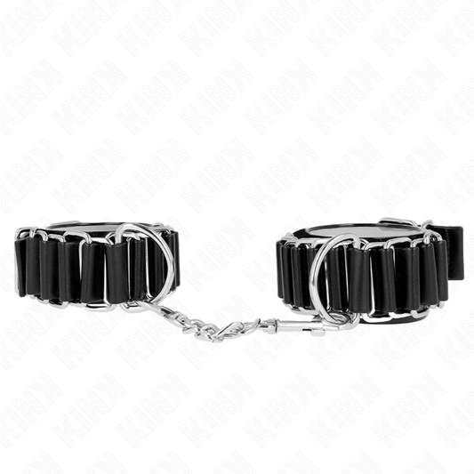 KINK - SUPPORTO PER POLSO SOTTILE CON CERNIERA NERO REGOLABILE 16-22 CM X 3,5 CM