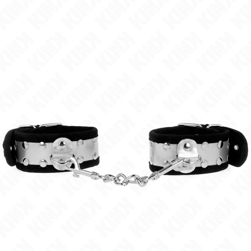 KINK - BRACCIALETTI SOTTILI NERO / ARGENTO 30 X 4 CM