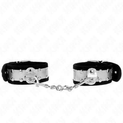 KINK - BRACCIALETTI SOTTILI NERO / ARGENTO 30 X 4 CM