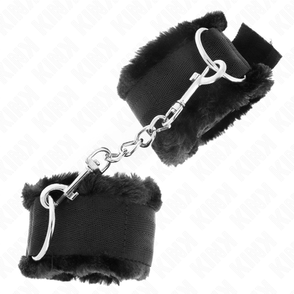 KINK - BRACCIALETTI REGOLABILI CON FODERINE NERE 17-31 CM X 7 CM