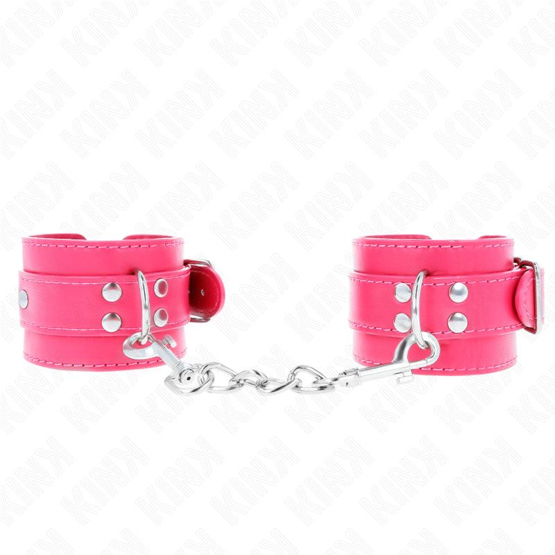 KINK - BRACCIALETTI FUCSIA CON DETTAGLI FUCSIA REGOLABILI 20-28 CM X 5,5 CM