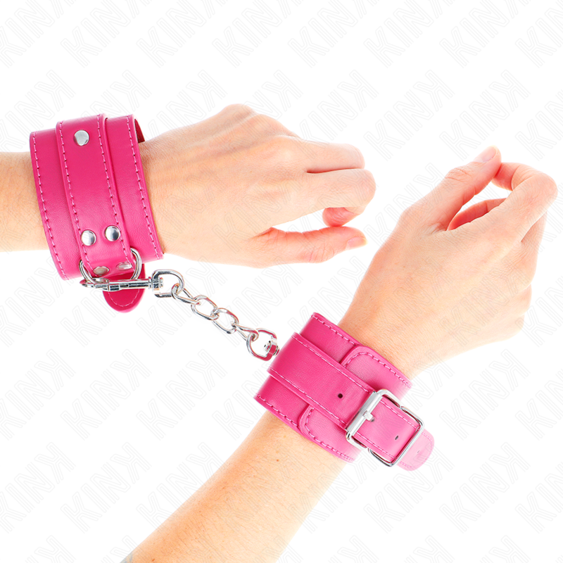 KINK - BRACCIALETTI FUCSIA CON DETTAGLI FUCSIA REGOLABILI 20-28 CM X 5,5 CM