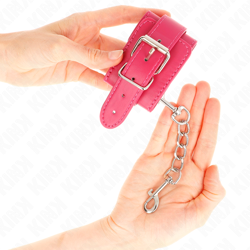 KINK - BRACCIALETTI FUCSIA CON DETTAGLI FUCSIA REGOLABILI 20-28 CM X 5,5 CM