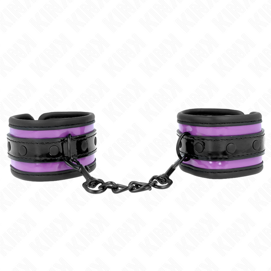 KINK - BRACCIALETTI IN NEOPRENE LILLA REGOLABILI 21-28 CM X 5 CM