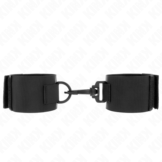 KINK - BRACCIALETTI IN NYLON NERO