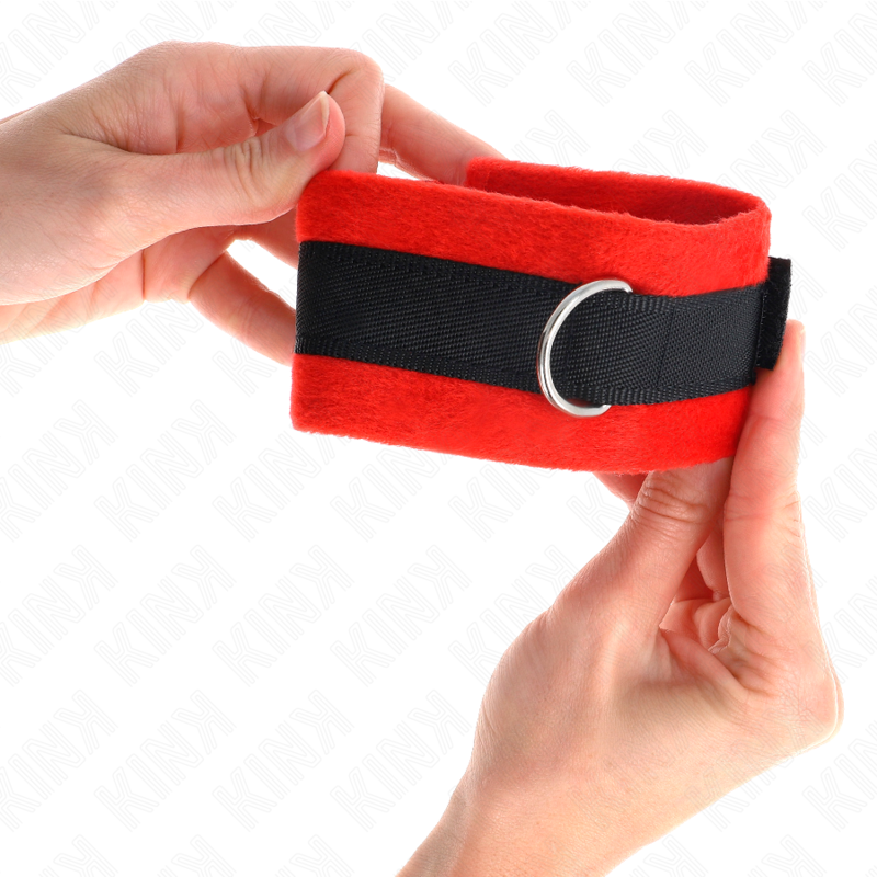 KINK - FASCE DA POLSO PER PRINCIPIANTI NERO-ROSSO 30 X 7 CM