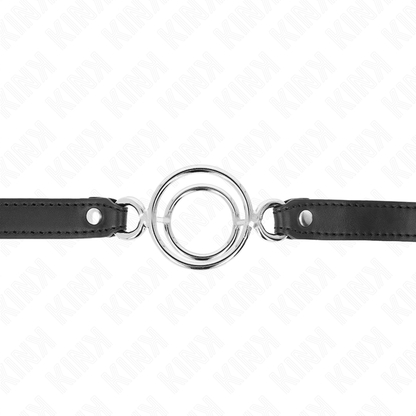 KINK - BAVAGLIO MULTI-O-RING 5 CM NERO 63 X 2,5 CM