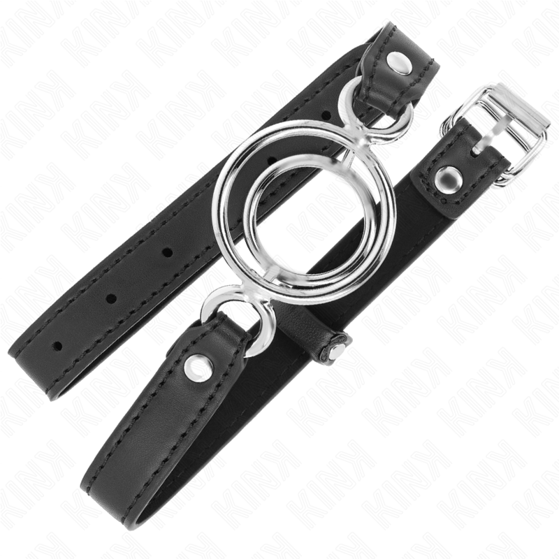 KINK - BAVAGLIO MULTI-O-RING 5 CM NERO 63 X 2,5 CM
