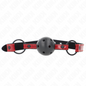 KINK - BALL GAG IN SIMILPELLE LUCIDA DA 4,5 CM 63,5 X 2 CM REGOLABILE 41 X 59 CM