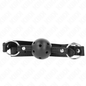 KINK - BALL GAG 4,5 CM NERO RIGIDO CAVO MODELLO 1 63,5 X 2 CM
