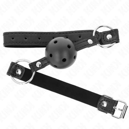 KINK - BALL GAG 4,5 CM NERO RIGIDO CAVO MODELLO 1 63,5 X 2 CM