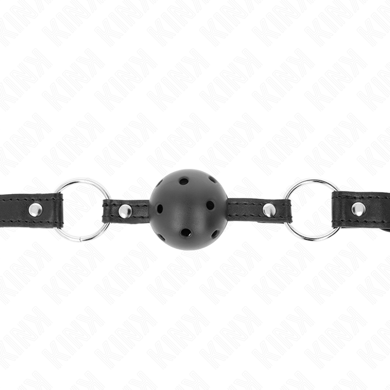 KINK - BALL GAG 4,5 CM NERO RIGIDO CAVO MODELLO 1 63,5 X 2 CM