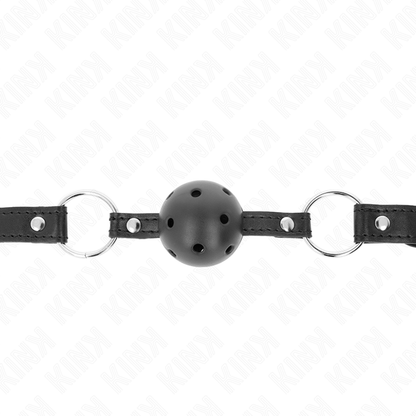 KINK - BALL GAG 4,5 CM NERO RIGIDO CAVO MODELLO 1 63,5 X 2 CM