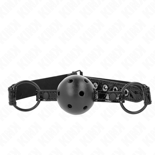 KINK - BALL GAG A FORMA DI DIAMANTE DA 4,5 CM MODELLO 3 64,5 CM REGOLABILE 42-60 CM