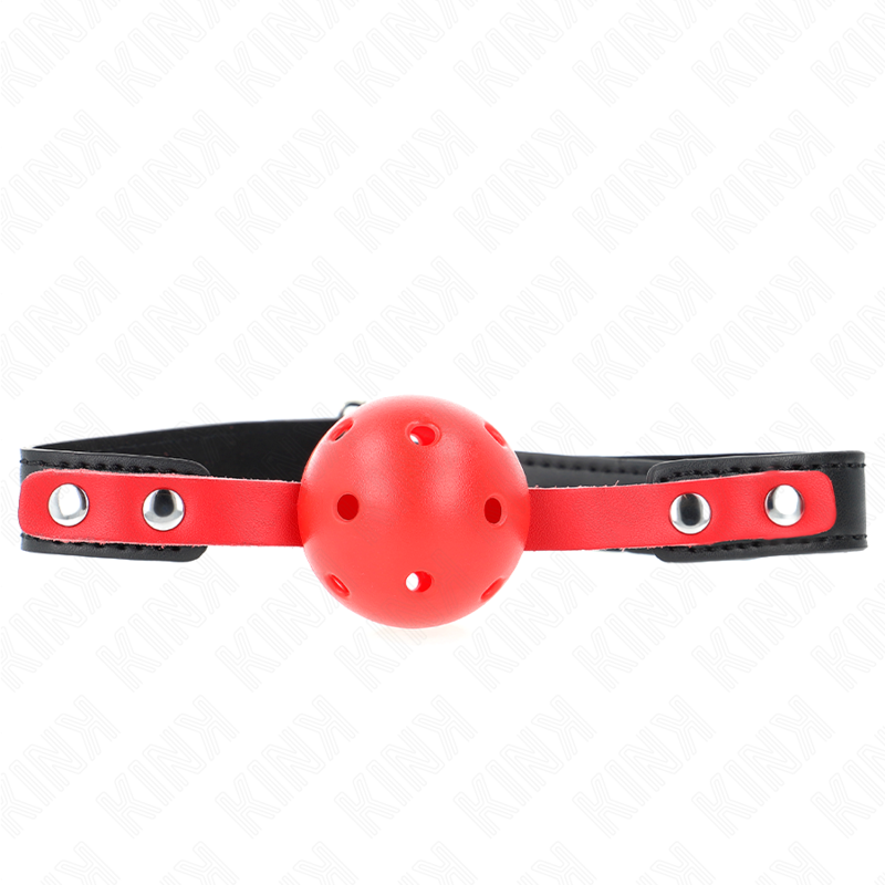 KINK - BAFFO A PALLA CAVA RIGIDA DA 4 CM CON CINGHIA ROSSA E NERA 60 x 2 CM REGOLABILE 37-52 CM
