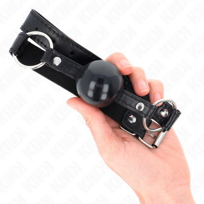 KINK - BALL GAG 4 CM NERO TPE 60 x 2 CM