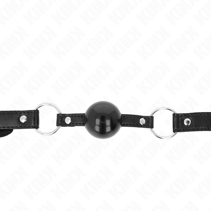 KINK - BALL GAG 4 CM NERO TPE 60 x 2 CM