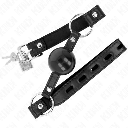 KINK - BALL GAG 4 CM NERO TPE 60 x 2 CM