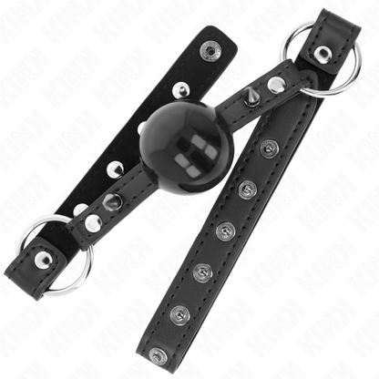 KINK - BALL GAG DA 4 CM CON RIVETTO A SPILLA E CHIUSURA A SCATTO 65 x 2 CM