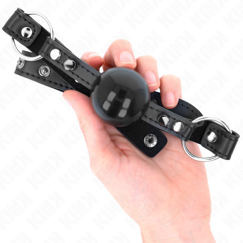KINK - BALL GAG DA 4 CM CON RIVETTO A SPILLA E CHIUSURA A SCATTO 65 x 2 CM