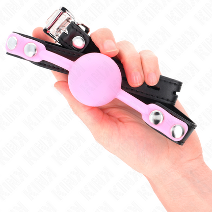 KINK - BALL GAG IN SILICONE LUMINOSO DA 4 CM 60 x 2 CM