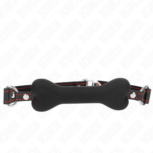 KINK - BONE GAG 12 CM NERO 63 x 2 CM