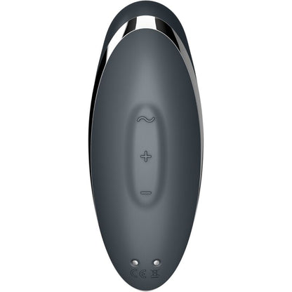 SATISFYER - TAP &amp; CLIMAX 2 VIBRATORE E STIMOLATORE GRIGIO