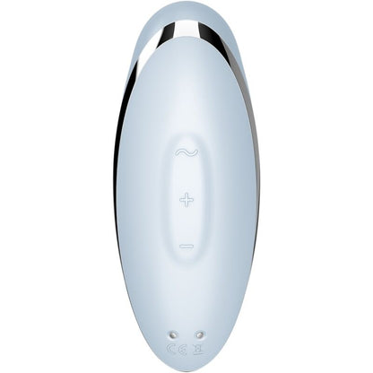 SATISFYER - TAP &amp; CLIMAX 2 VIBRATORE E STIMOLATORE BLU