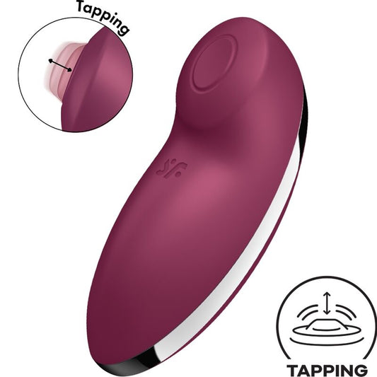 SATISFYER - TAP &amp; CLIMAX 2 VIBRATORE E STIMOLATORE ROSSO
